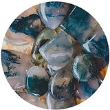 mossy agate stones