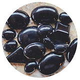 obsidian stones